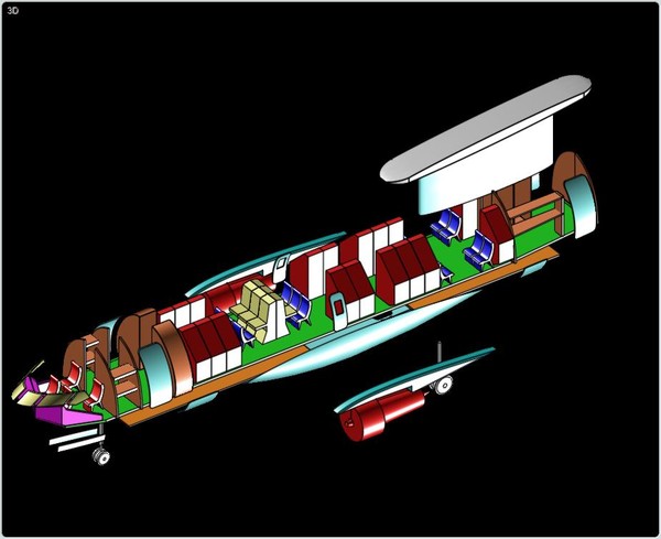 3d wedgetail aew aircraft model - Wedgetail AEW/Recon Aircraft Assembly Model by RodgerSaintJohn
